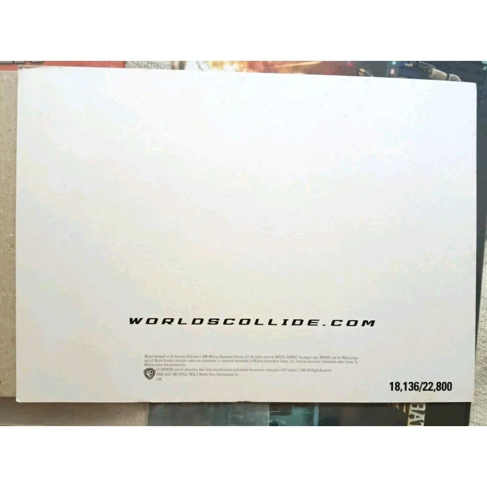 Mortal Kombat VS DC Universe Joker Art Card Limited Edition Midway 2008 Promo